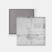 メカニカルボルトの図 マグネット (正面/裏面)