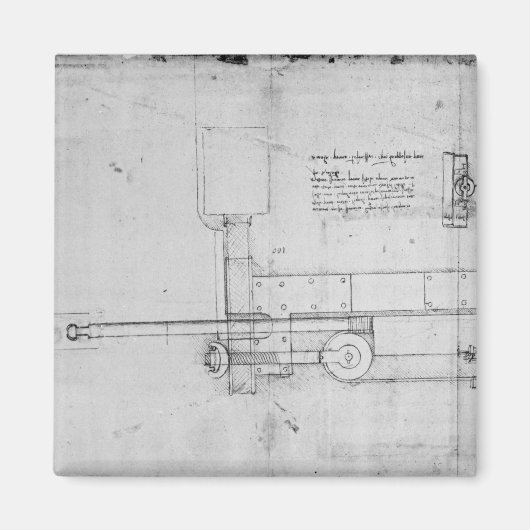 メカニカルボルトの図 マグネット (正面)