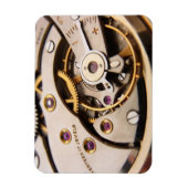 メカニカルポケットウォッチの内部動作マクロ マグネット (縦)