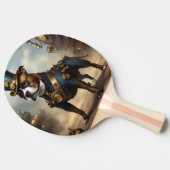 メカニカルポーズスティームパンク（犬）スタッフォードテリア 卓球ラケット (横)
