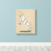 メカニカルユニコーンキャンバス印刷 キャンバスプリント (インサイチュ (ウッドフロア))