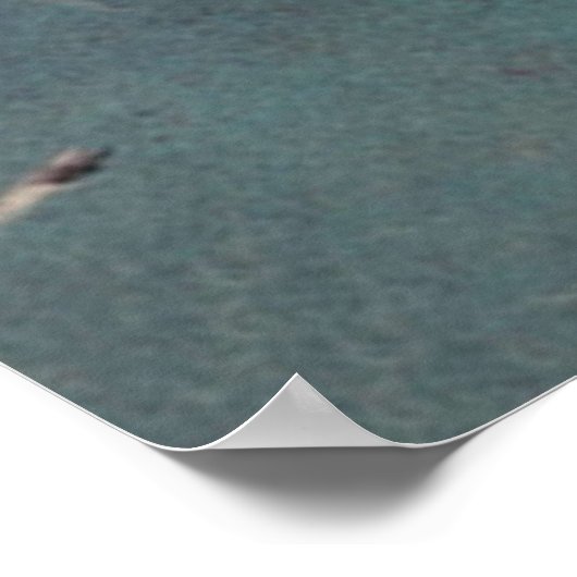 メカニクス図解入りの、写真付きのヴィンテージパルプ誌UFO ポスター (角)