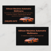 メカニコオートモトリズナランジョネグロ 名刺 (正面/裏面)