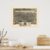 メカニスバーグ, PAパノラママップ – 1903 ポスター (キッチン)