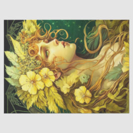 メカニズドフラワーフォレストフェアリーファンタジーデコパージュ 薄葉紙