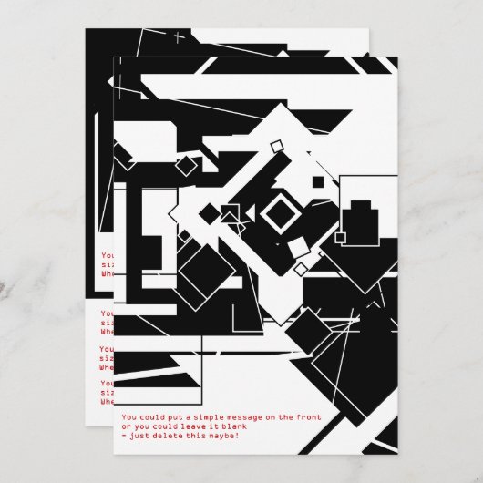 メカニズム 招待状 (正面/裏面)