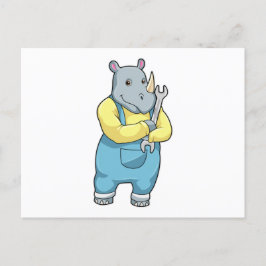 メカニックのサイ（道具を持つ） ポストカード