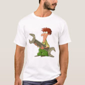メカニックの巨大スパナ Tシャツ (正面)