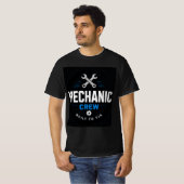 🔧 メカニッククルー モダンガレージスタッフ  🔧 Tシャツ (正面フル)