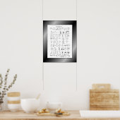 メカニックスのテーブル~シクロペイディア~エフライムチャンバー~ ポスター (キッチン)