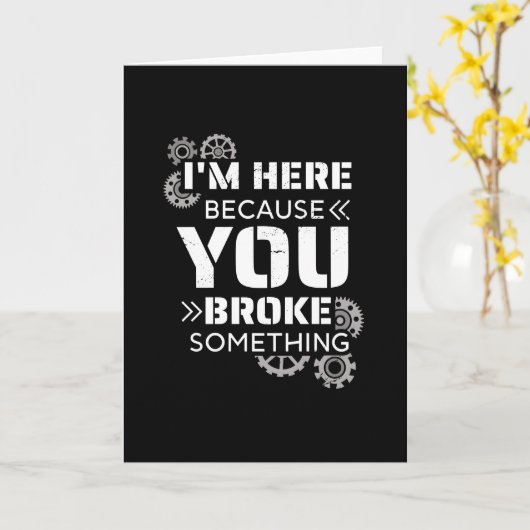 メカニック ギフト カード (黄色い花)