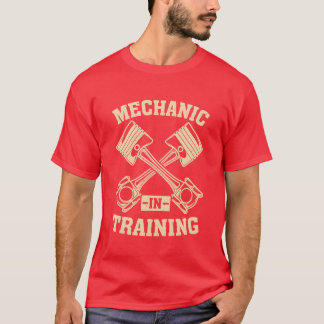 メカニック+見習い+自動車+整備士+車+メカV Tシャツ