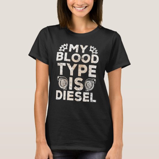 メカニック 馬力 トルク 回転 自動車 ガレージ T Tシャツ (正面)