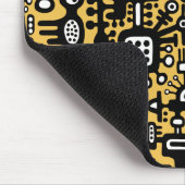 メカノイド世界 – 琥珀の白黒 マウスパッド (コーナー)