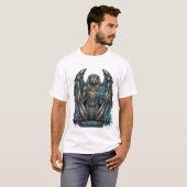 メカホルス エジプトの神 - 未来の機械 Tシャツ (正面フル)