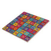 メカラフルキシコアステカ動物1 タイル (側面)