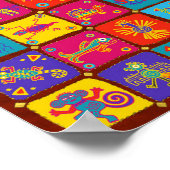 メカラフルキシコアステカ動物1 ポスター (角)