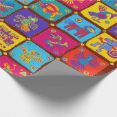 メカラフルキシコアステカ動物1 ラッピングペーパー (角)