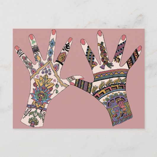 メカラフルンディ手 ポストカード (正面)