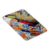 メカラフル伝統的ク絵を描の陶器 マグネット (右側)