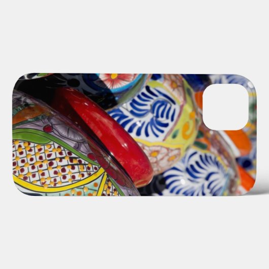 メカラフル伝統的ク絵を描の陶器 Case-Mate iPhoneケース (裏面 (横))