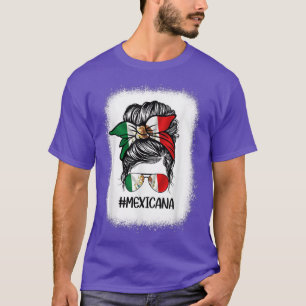 メカン国旗mom Bun LATINメイコヒスパニック伝統 Tシャツ