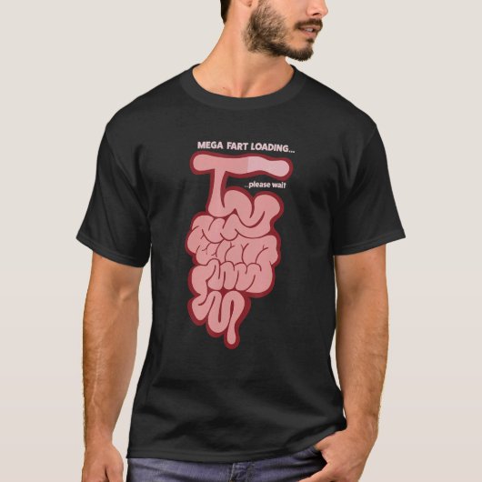 メガおなら読み込み中 Tシャツ (正面)