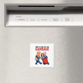 メガおもしろいトランプ大統領2024年Gを取り出す時間 マグネット (インサイチュ (食洗機))