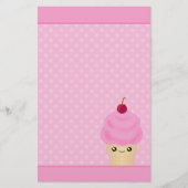 メガかわいいのアイスクリームの文房具 便箋 (正面)