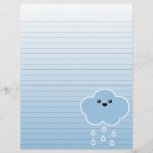 メガかわいい雲霧雨の文房具