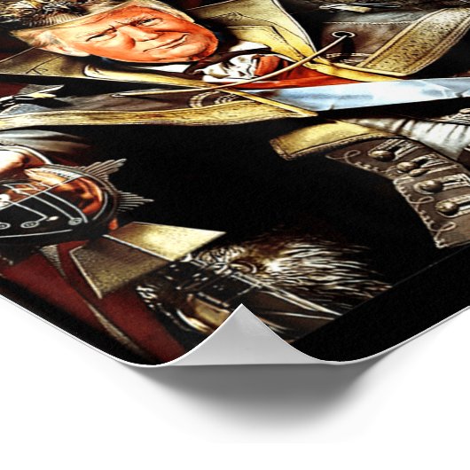 メガキング素晴らしアメリカ国旗誇りを持ったウルトラ・マガ・トランプ ポスター (角)