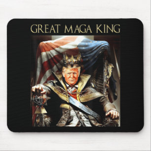 メガキング素晴らしアメリカ国旗誇りを持ったウルトラ・マガ・トランプ マウスパッド