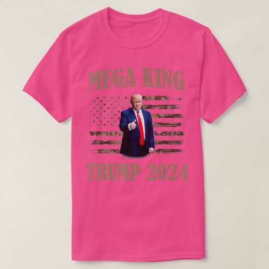 メガキング、メガキングトランプ2024 Tシャツ (デザイン正面)