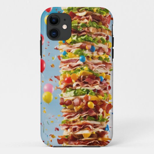 メガサイズバーガーデザインapple iphoneケース Case-Mate iPhoneケース (裏面)