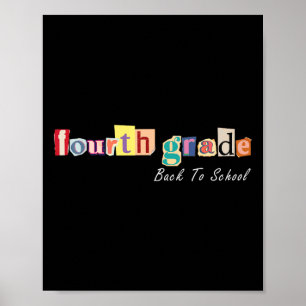 メガジンレター4年生の先生キッズ戻る ポスター