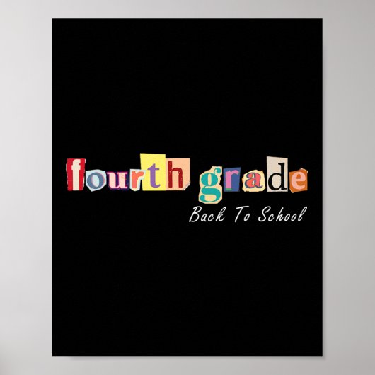 メガジンレター4年生の先生キッズ戻る ポスター (正面)