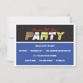 メガスポーツバーバルミツワー招待状 招待状 (正面)