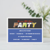 メガスポーツバーバルミツワー招待状 招待状 (スタンド正面)