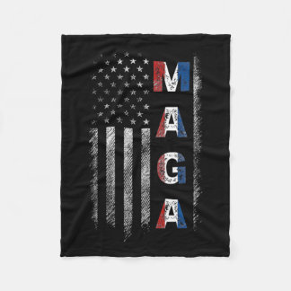 メガトランプ2024米国国旗アメリカ フリースブランケット