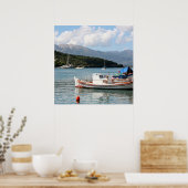 メガニシ、ギリシャの島の広場 ポスター (キッチン)