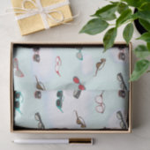 メガネとサングラス柄 薄葉紙 (ギフト)