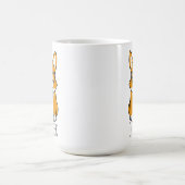 メガネと蝶ネクタイのネディHipster Corgi コーヒーマグカップ (中央)