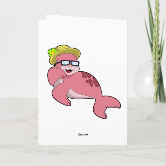 メガネのゴムアザラシ.PNG カード (裏面)