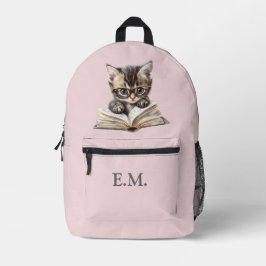 メガネの賢い子猫 オーダーメイド プリントバックパック