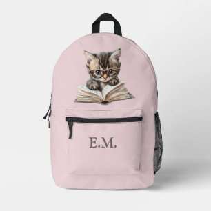 メガネの賢い子猫 オーダーメイド プリントバックパック