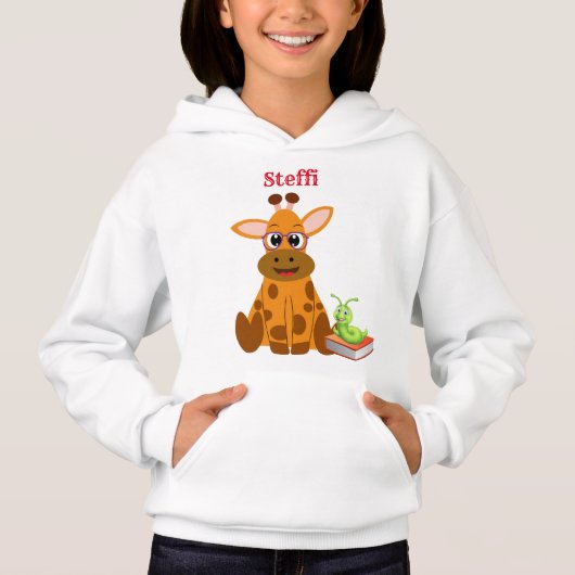 メガネをかけたかわいいキリン (正面)