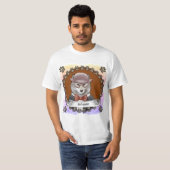 メガネをかけたオオカミ Tシャツ (正面フル)