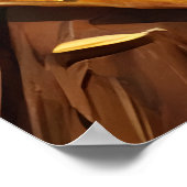 メガネをかけたピザモンスター | AIアートポスター ポスター (角)