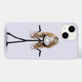メガネをかけた棒人間女子 Case-Mate iPhoneケース (裏面 (横))