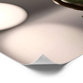 メガネをかけた緑の亀 ポスター (角)